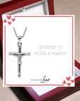 Collar Cruz® para mi Hombre (con carta dedicada y Caja con Luz)