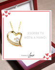 Collar Amor-Eterno® Dorado para mi Madre (con nota especial)