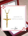 Collar Cruz® para mi Hombre (con carta dedicada y Caja con Luz)