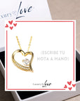 Collar Amor-Eterno® Dorado para mi Madre (con nota especial)
