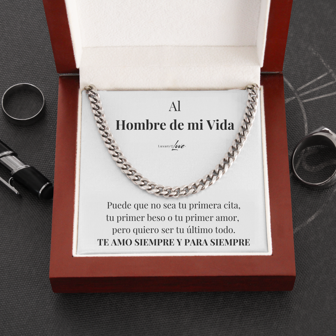 REGALO PARA MI HOMBRE (escoge collar y nota + Caja con Luz)