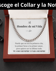 REGALO PARA MI HOMBRE (escoge collar y nota + Caja con Luz)