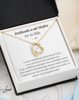 Collar Amor-Eterno® Dorado para mi Madre (con nota especial)