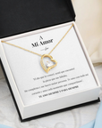 Collar Amor-Eterno™ Dorado para mi Amor (con carta especial)