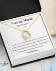 Collar Amor-Eterno® Dorado para mi Madre (con nota especial)