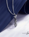 Collar Abrazo-Eterno® para mi Amor (con Nota especial y Caja de madera con luz)