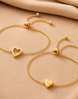Pulseras Dúo Corazón