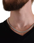 Collar Cuban Style® Plateado para mi Padre (con carta dedicada a escoger)