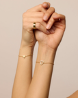 Pulseras Dúo Corazón