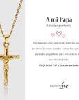 Collar Cruz® para mi Padre (con carta dedicada a escoger)