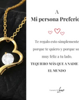 Collar Amor-Eterno™ Dorado para mi Amor (con carta especial)