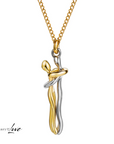 Collar Abrazo-Eterno® para mi Amor (con Nota especial y Caja de madera con luz)