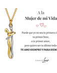 Collar Abrazo-Eterno® para mi Amor (con Nota especial y Caja de madera con luz)