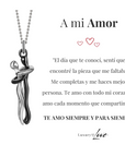 Collar Abrazo-Eterno® para mi Amor (con Nota especial y Caja de madera con luz)
