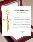 Collar Cruz® para mi Hombre (con carta dedicada y Caja con Luz)