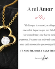 Collar Amor-Eterno™ Dorado para mi Amor (con carta especial)
