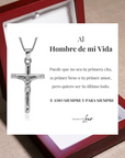 Collar Cruz® para mi Hombre (con carta dedicada y Caja con Luz)