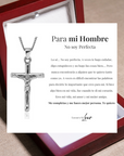 Collar Cruz® para mi Hombre (con carta dedicada y Caja con Luz)