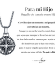 Collar Estrella del Norte® - Para mi Hijo (con nota dedicada y caja de madera con luz)