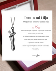 Collar Abrazo-Eterno®  para mi Hija (con Nota especial y Caja de madera con luz)