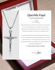 Collar Cruz® para mi Padre (con carta dedicada a escoger)