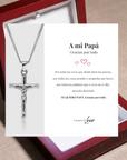 Collar Cruz® para mi Padre (con carta dedicada a escoger)