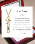 Collar Abrazo-Eterno® para mi Amor (con Nota especial y Caja de madera con luz)
