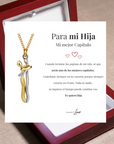 Collar Abrazo-Eterno®  para mi Hija (con Nota especial y Caja de madera con luz)