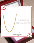 Collar Cuban Style® Dorado para mi Hijo (con carta dedicada y Caja con Luz)