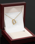 Collar Amor-Eterno™ Dorado para mi Amor (con carta especial)