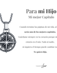Collar Estrella del Norte® - Para mi Hijo (con nota dedicada y caja de madera con luz)