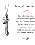 Collar Abrazo-Infinito® plateado (con nota especial)
