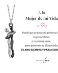 Collar Abrazo-Infinito® plateado (con nota especial)