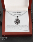 Collar Estrella del Norte® para mi Hombre (con carta dedicada y Caja con Luz)