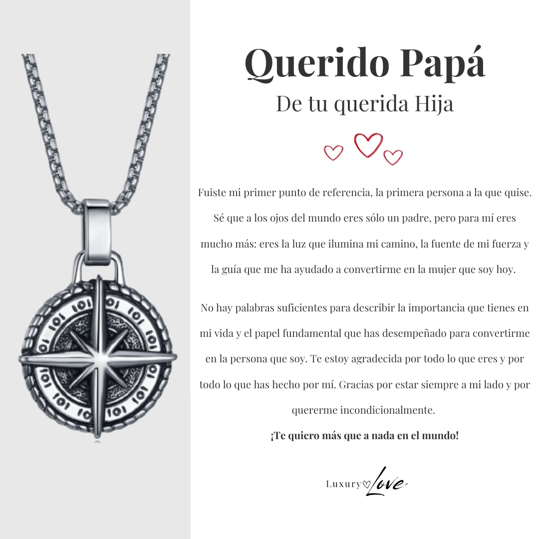 Collar Estrella del Norte® para mi Padre (con carta dedicada a escoger)