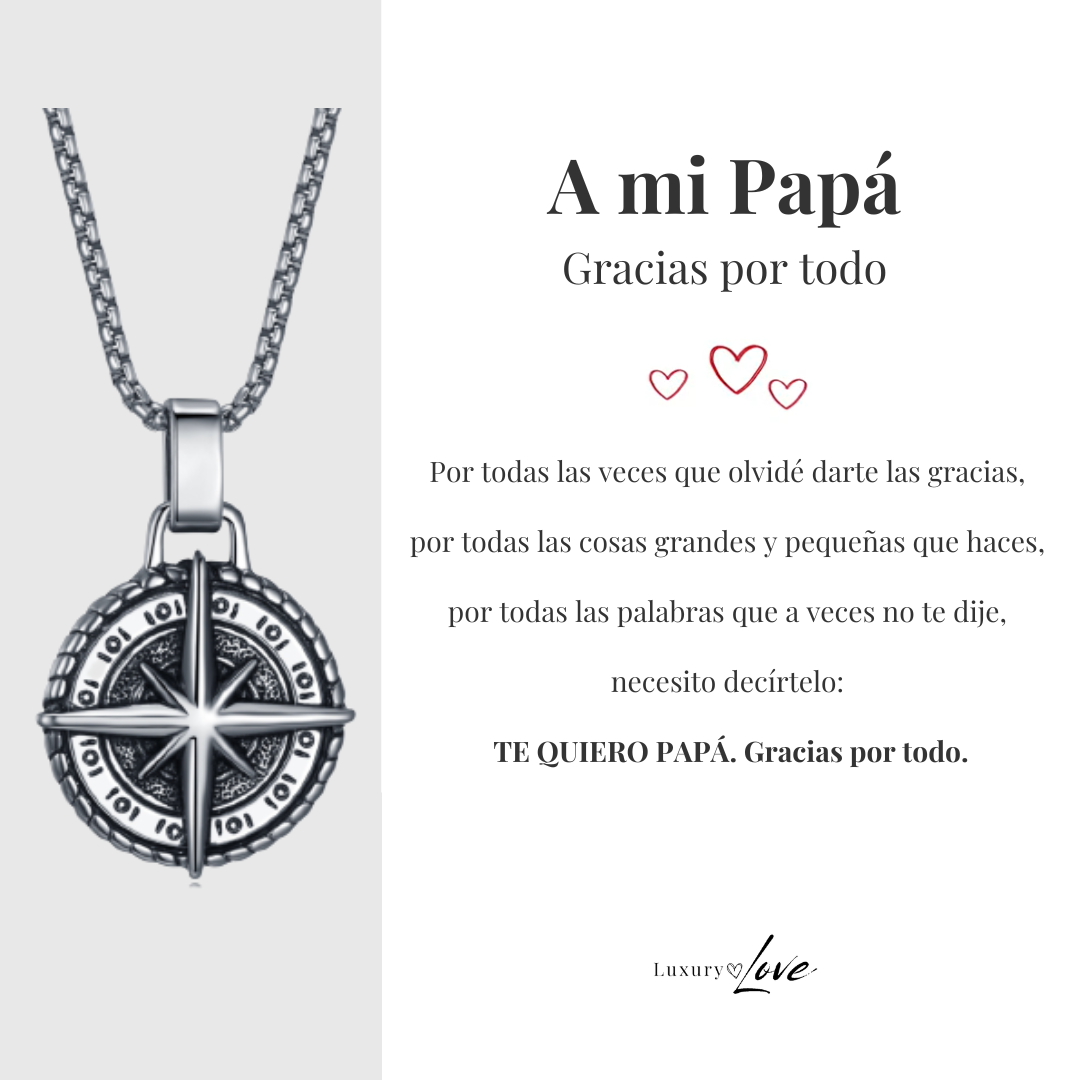 Collar Estrella del Norte® para mi Padre (con carta dedicada a escoger)