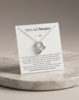 Collar para mi Suegra (con carta dedicada y Caja con Luz)
