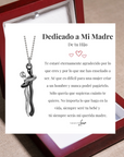 Collar Abrazo-Eterno®  para mi Madre (con Nota especial y Caja de madera con luz)