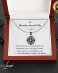 Collar Estrella del Norte® para mi Hombre (con carta dedicada y Caja con Luz)