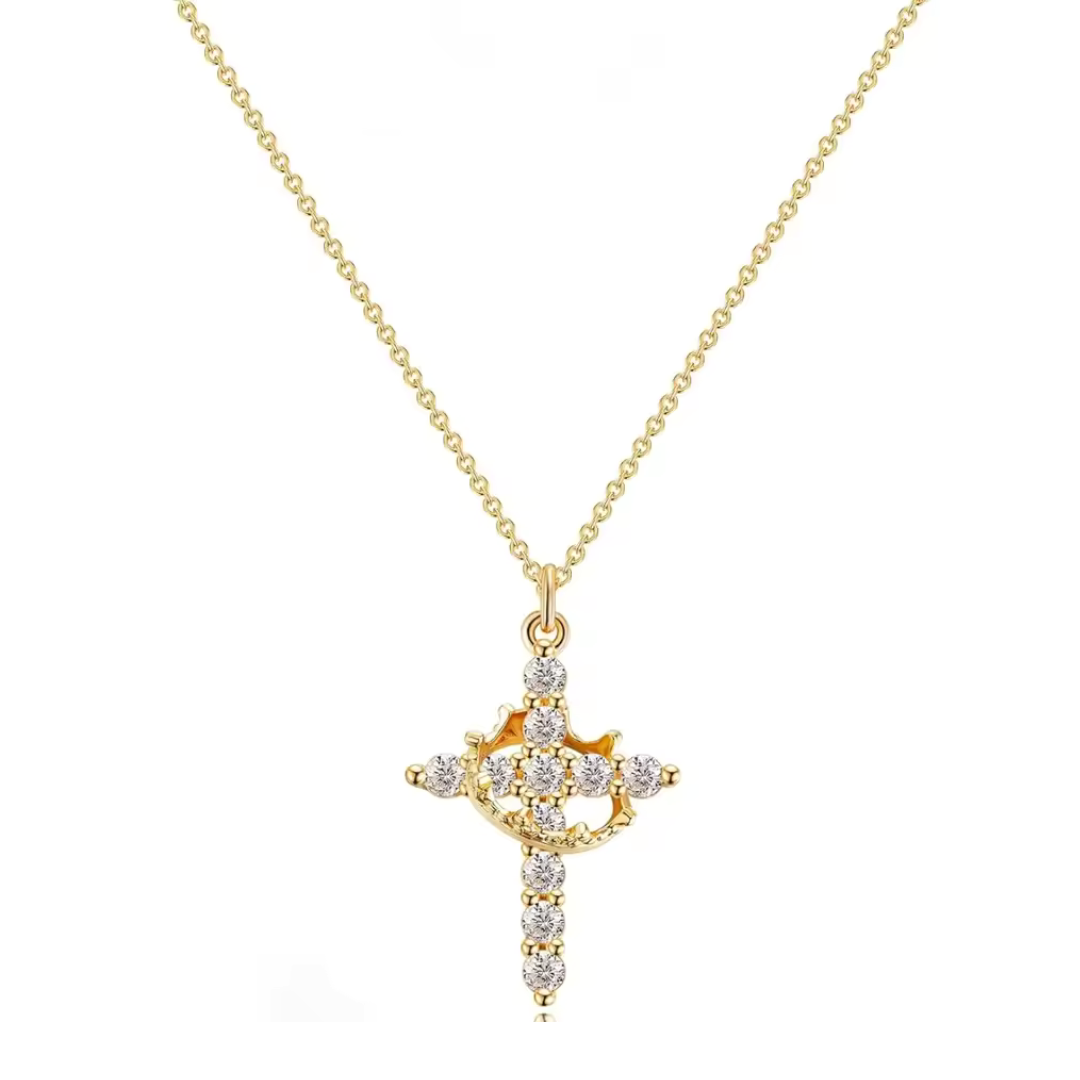 Collar Cruz y Corona