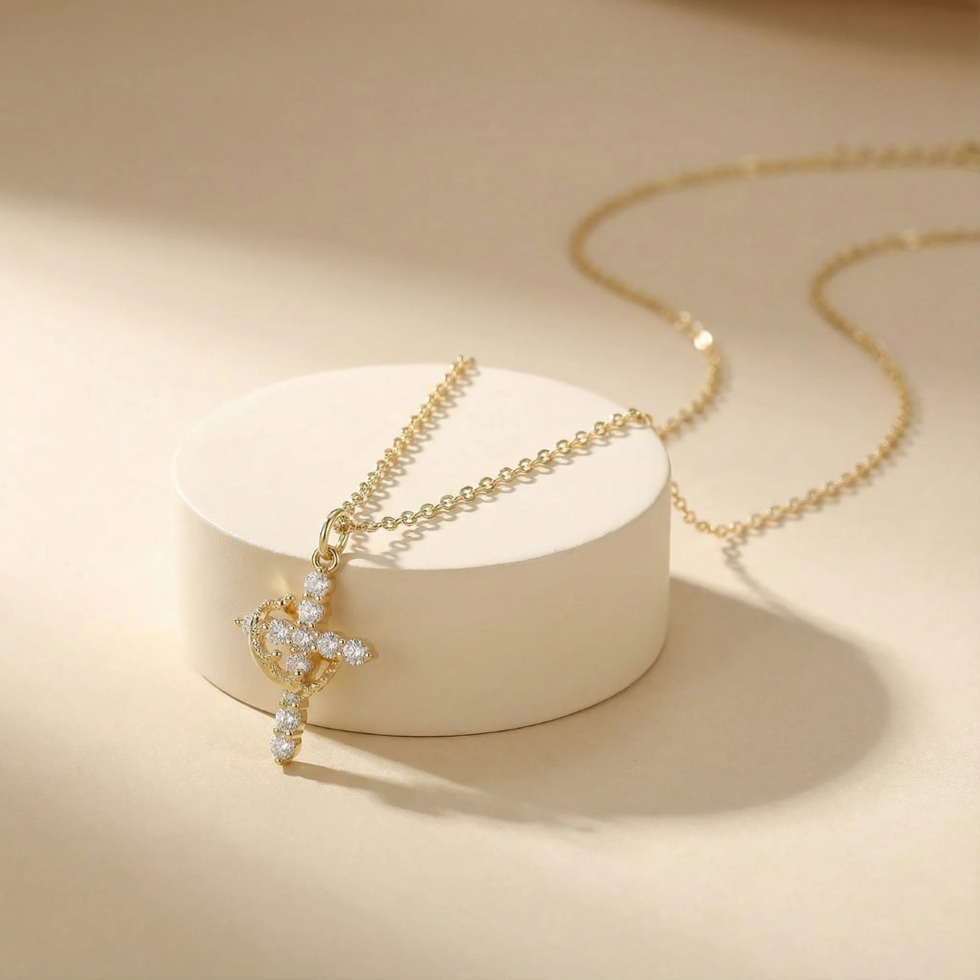 Collar Cruz y Corona
