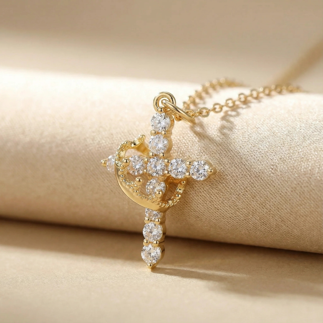 Collar Cruz y Corona